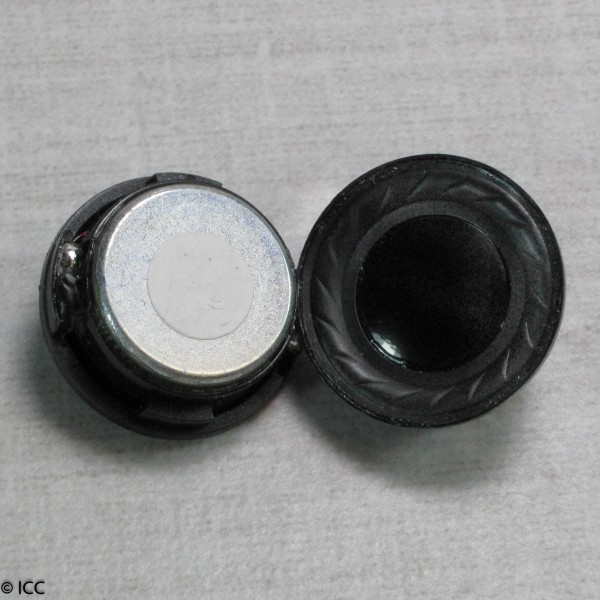 SUB-MINIATURE LOW PROFILE ROUND SPEAKER WITH SPONGE EDGE